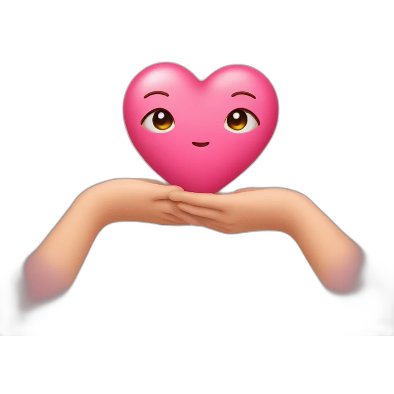 Coeur avec les mains emoji