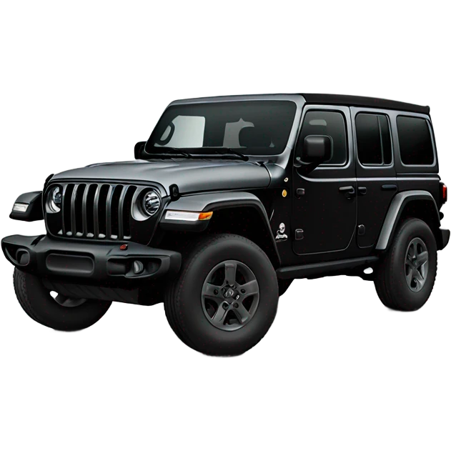 2019 black jeep wrangler 4 door emoji