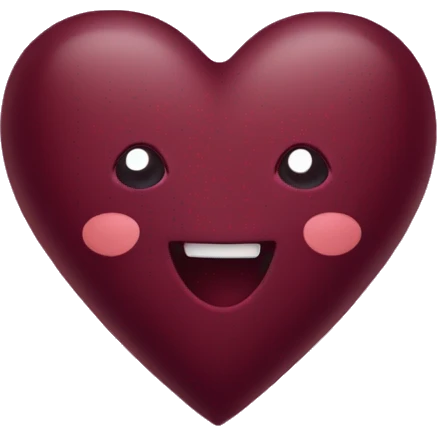 Maroon heart with sparkles around it  emoji