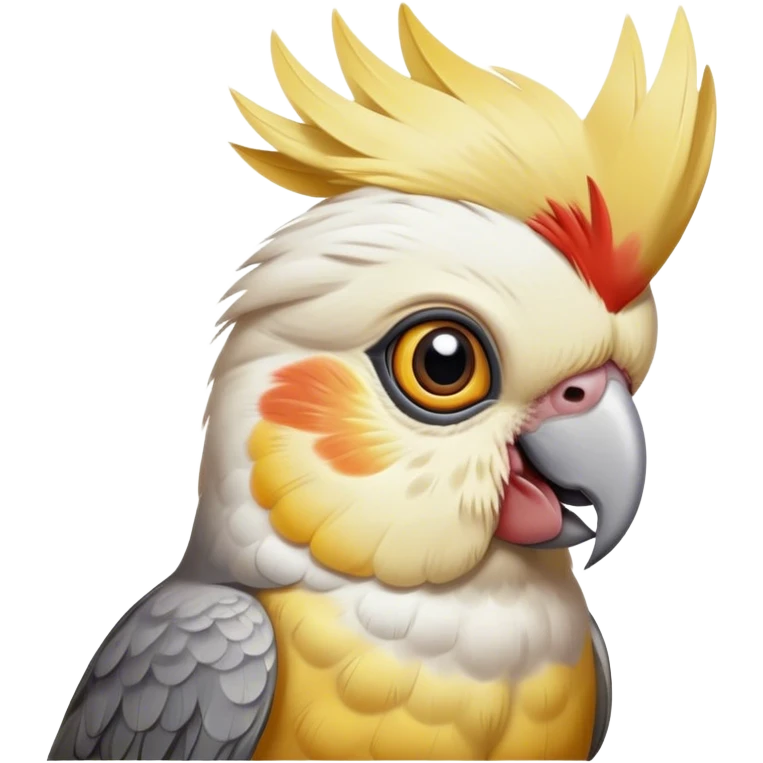 amazed cockatiel bird emoji