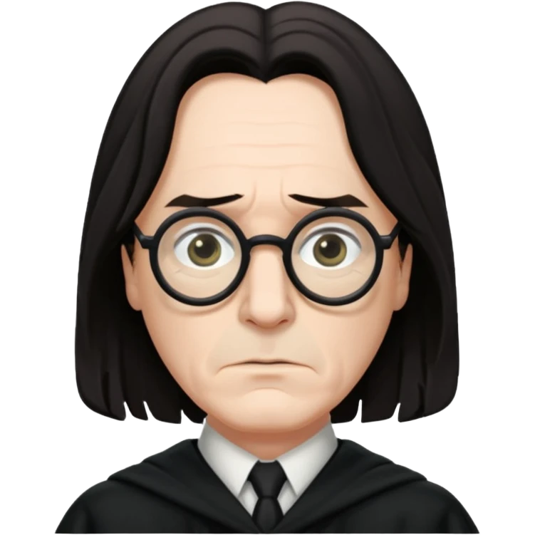Severus Snape wearing glasses emoji