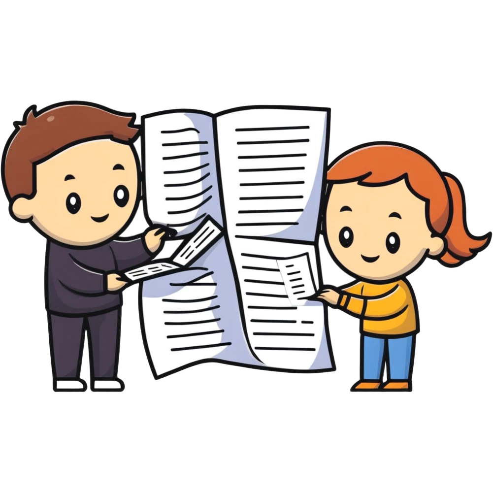friends exchanging notes and letters emoji