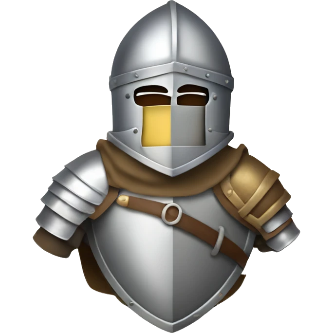 knight in armor wielding sword and shield emoji