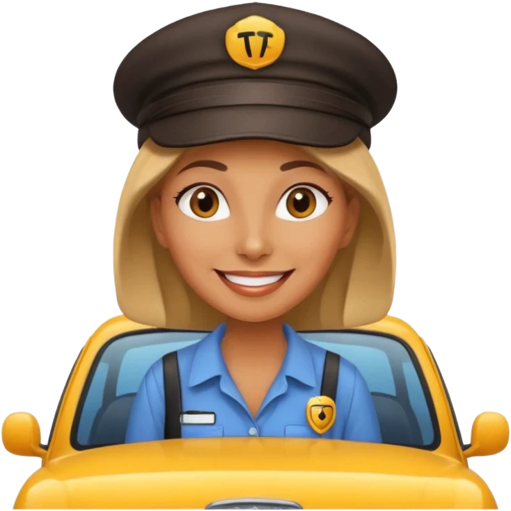 woman taxi driver emoji