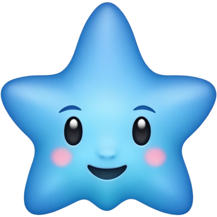 Lirios color azul pastel con degradado azul osciro emoji