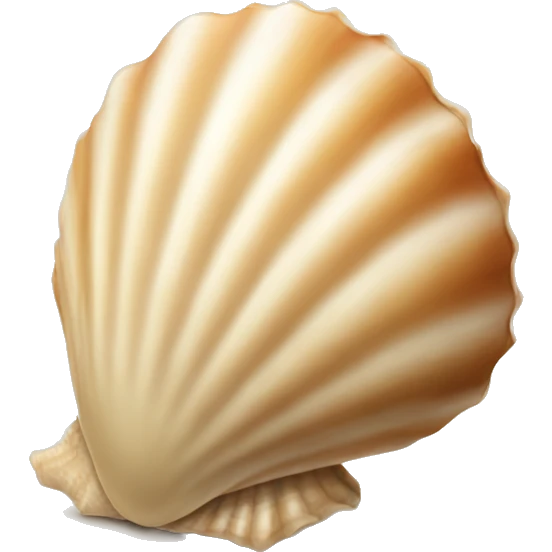 beige seashell emoji