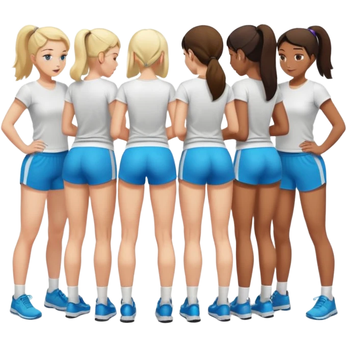 Naked women bending over emoji