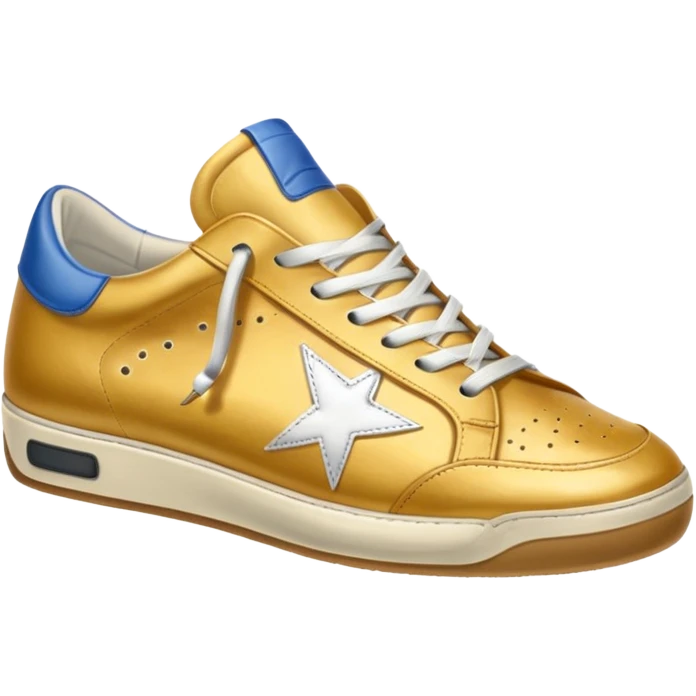 A golden goose shoe sneaker emoji