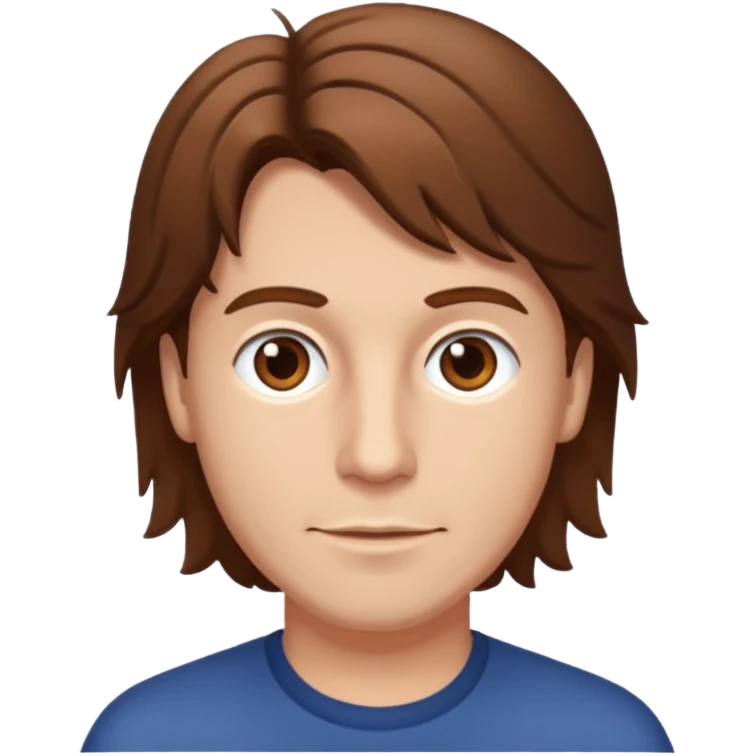 Bill Sage with brown hair emoji
