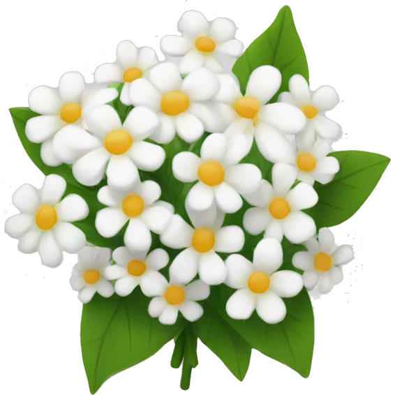 small white flower bouquet  emoji