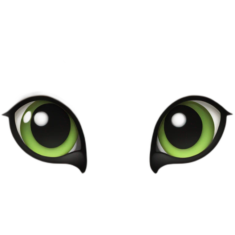 Green eyed Calico cat with black nose emoji