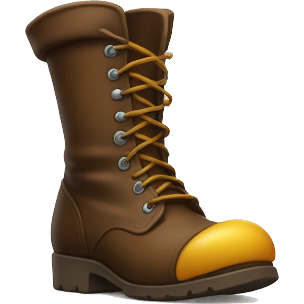 boot with a silly face sticking his tongue out and smiling emoji
