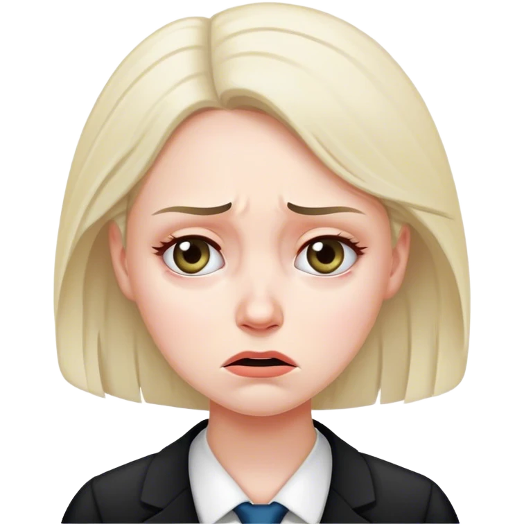 Woman Lawyer having a mental breakdown  emoji