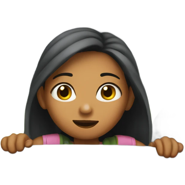 Girl looking out of car window  emoji