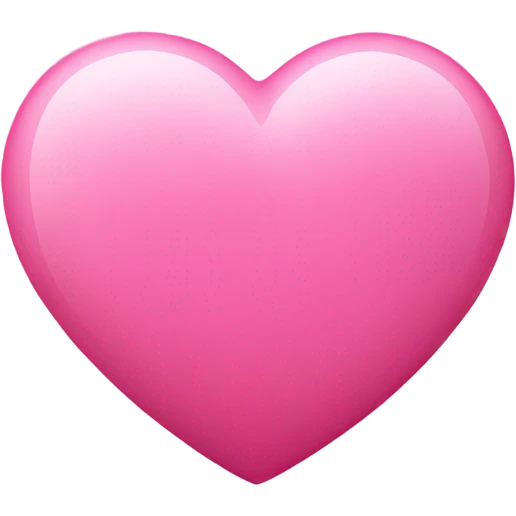 corazon rosado brillante  emoji