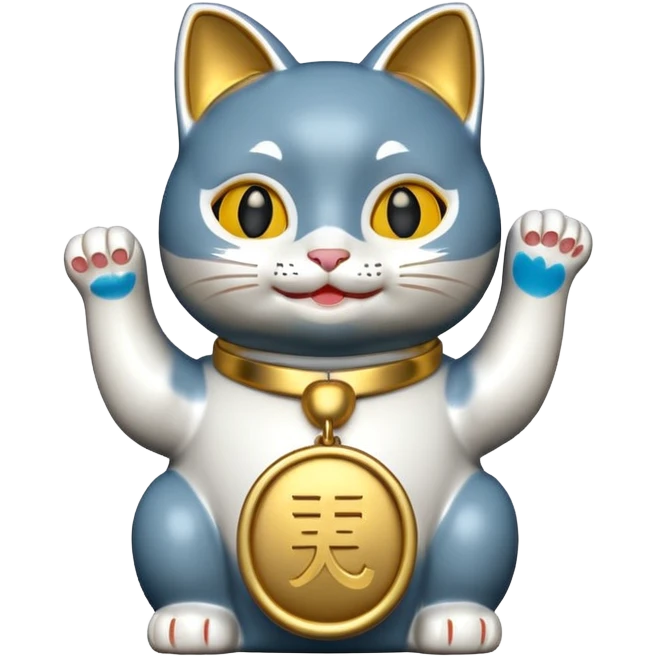 Lucky cat emoji