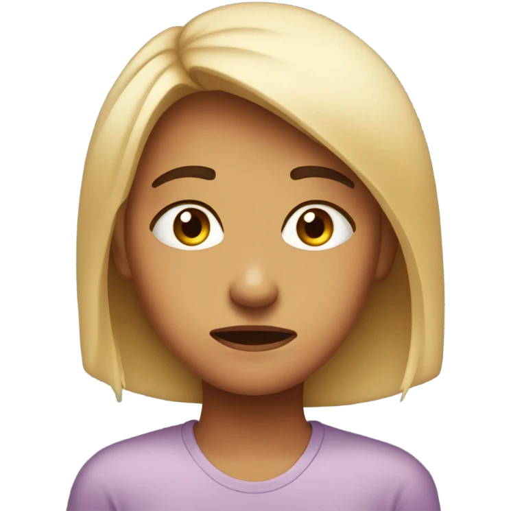 Emoji where the girl was upset by the guy's answer emoji