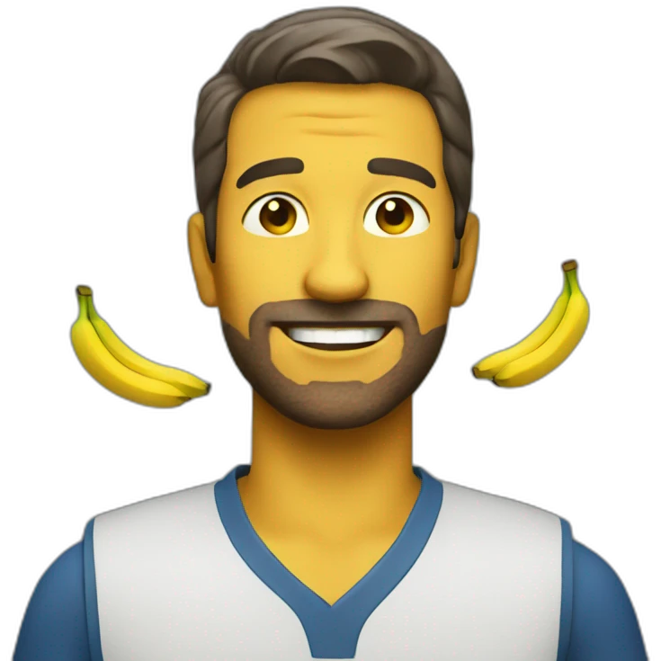 Man with 2 bananas emoji