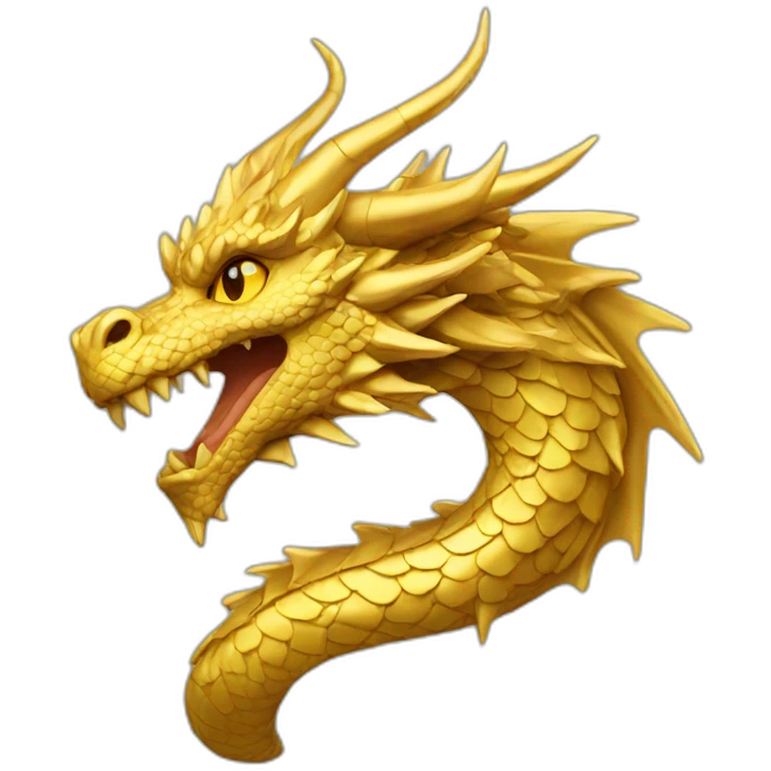 Gold dragon emoji