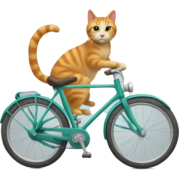 Bike with cat emoji