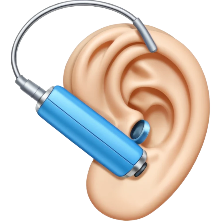 blue hearing aid emoji