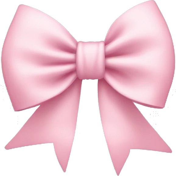Light pink bow emoji