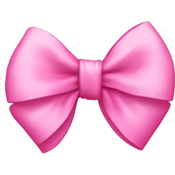 Pink bow emoji