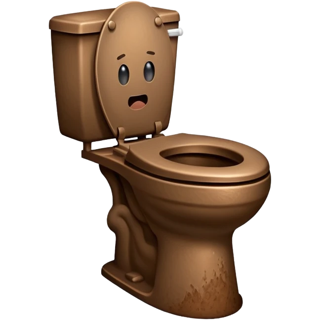 skibidi toilet with a poop  emoji