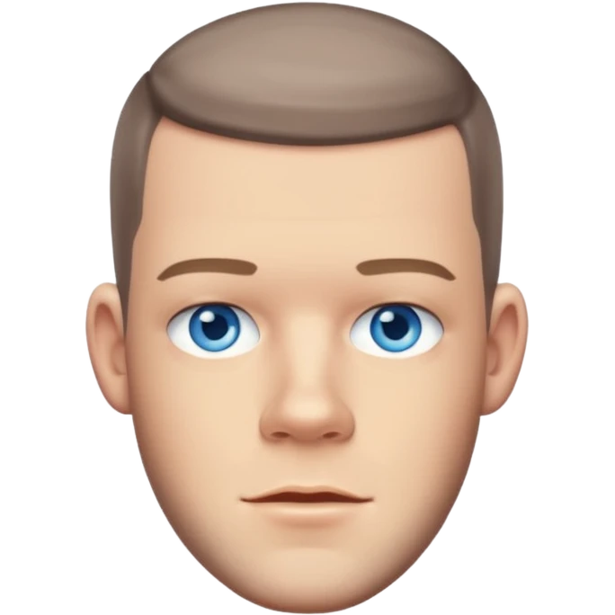 Russell Tovey with blue eyes emoji