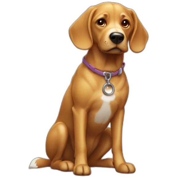 Drip dog emoji