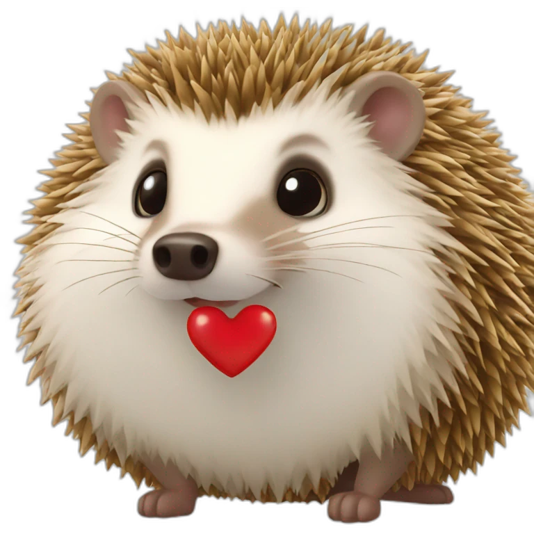 hedgehog heart emoji