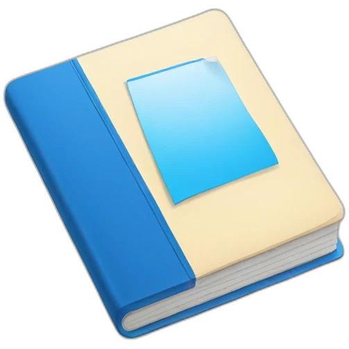 blue notebook emoji