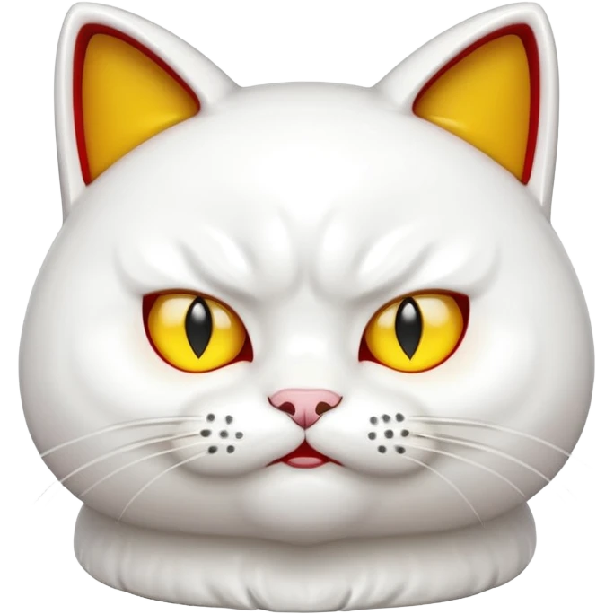 a lucky cat angry emoji