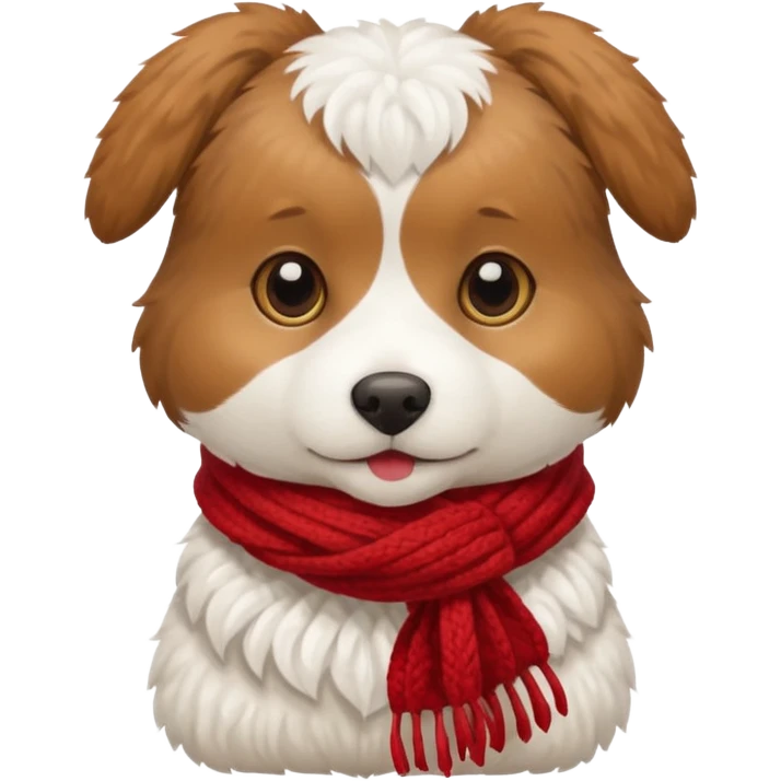 dog holding knitting emoji