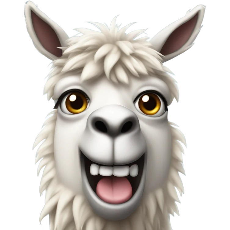Angry llama emoji