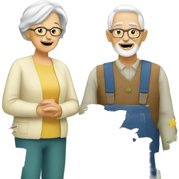 grandparents are gardens with plants emoji