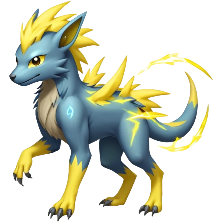 Manectric-Lucio-Draco-Fakémon-hybrid-creature (full body), 4 legs emoji