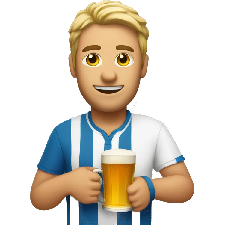 tennisplayer with beer emoji