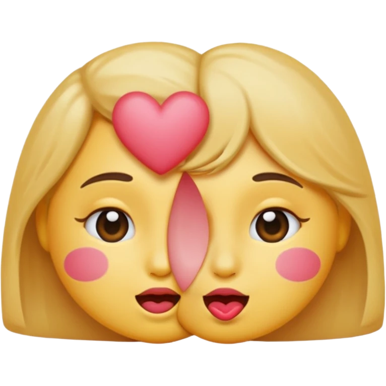 Fais moi un emoji façon timide et embrasser  emoji
