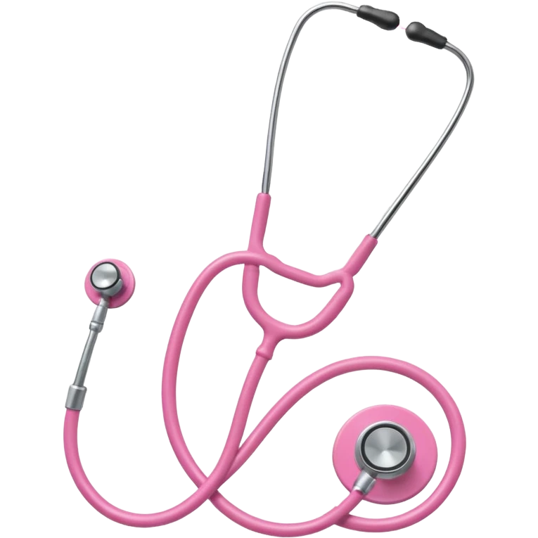 Pink stethoscope emoji