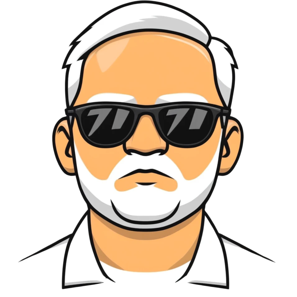 mature male with sunglasses emoji