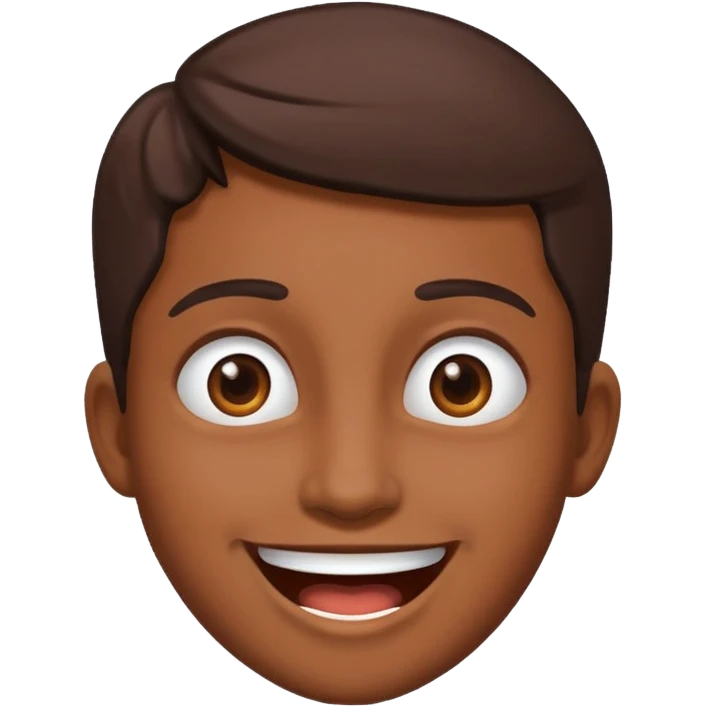 black brown joy face emoji