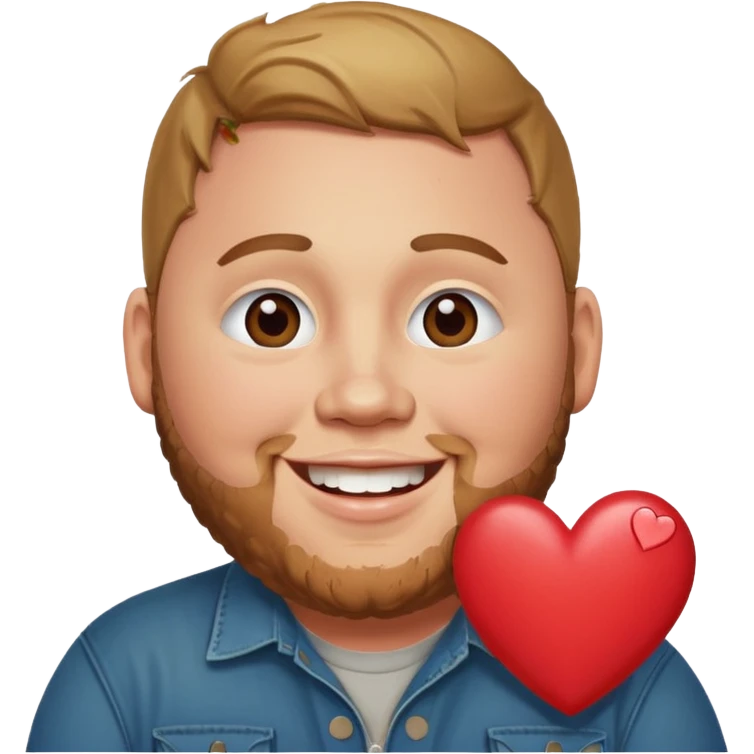 luke combs with hearts over eyes emoji