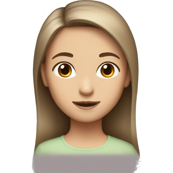White family brown hair two daughters emoji