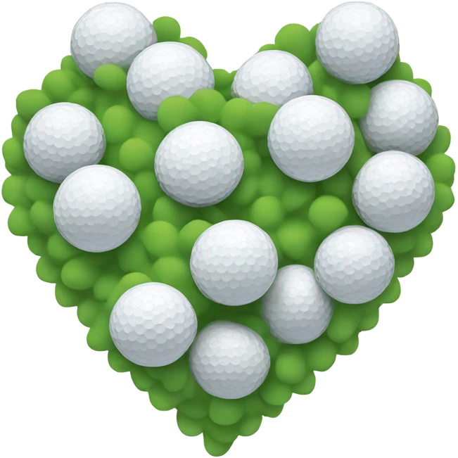Golf ball heart  emoji