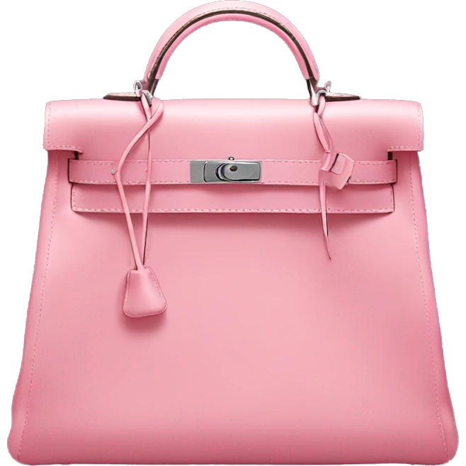 Hermes Kelly bag pink emoji