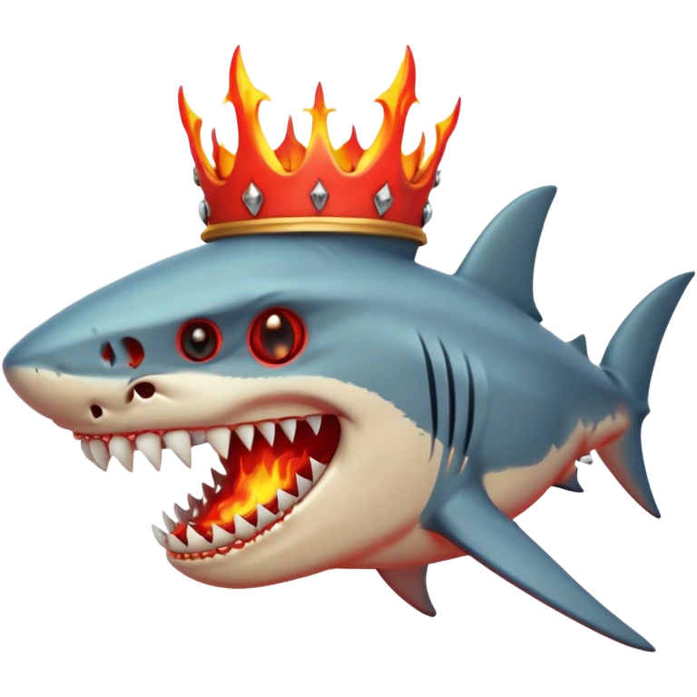             🦈🔥🔥🔥🔥🔥🦈
🔥👁️   👁️🔥
🔥   █████   🔥
🔥👁️   👁️🔥
🦈🔥🔥🔥🔥🔥🦈
     👑☠️


 emoji