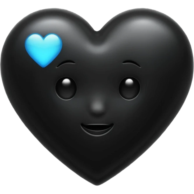 💞Bu emoji gibi olsun ama kalpler siyah olsun emoji