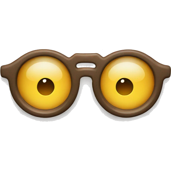 Oval glasses  emoji