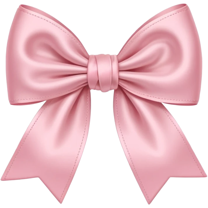 Cute pastel pink bow emoji